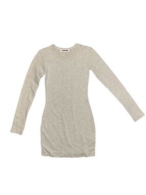 Rumored Love Heather Gray Long Sleeve Bodycon Dress size small